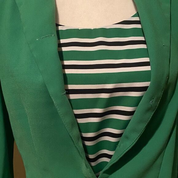 Miss Dorby Green 2 Pc Blazer Jacket Blazer & Under Shirt - Picture 5 of 14